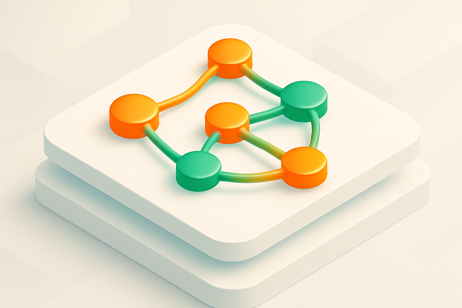 Isometric illustration of interconnected glowing nodes representing multiple markets and strategic coordination.